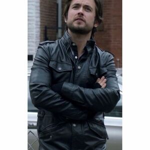 New Nick Danger Men's Classic Black Military Jacket sz small